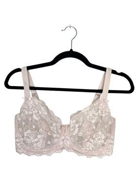 Change Denmark pastel pink sheer lace underwire bra 32 G